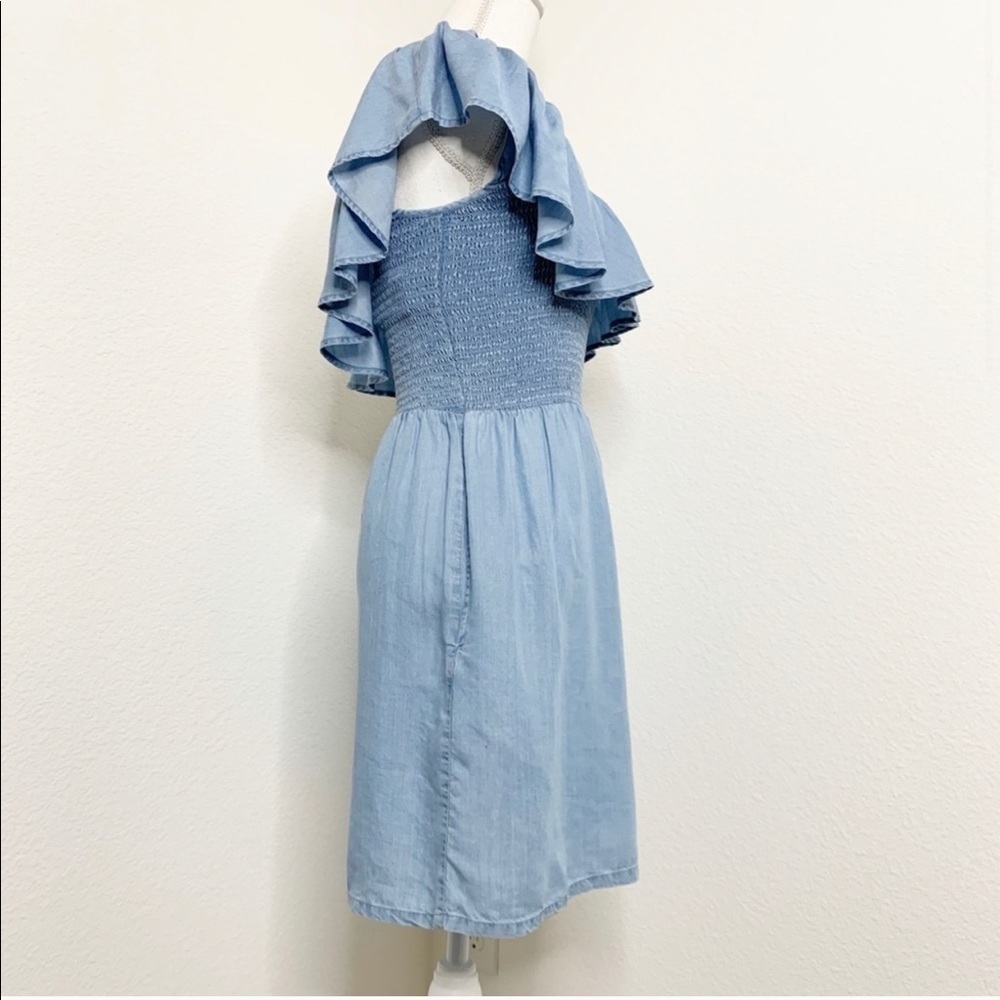 One shoulder chambray dress - Picture 8 of 8